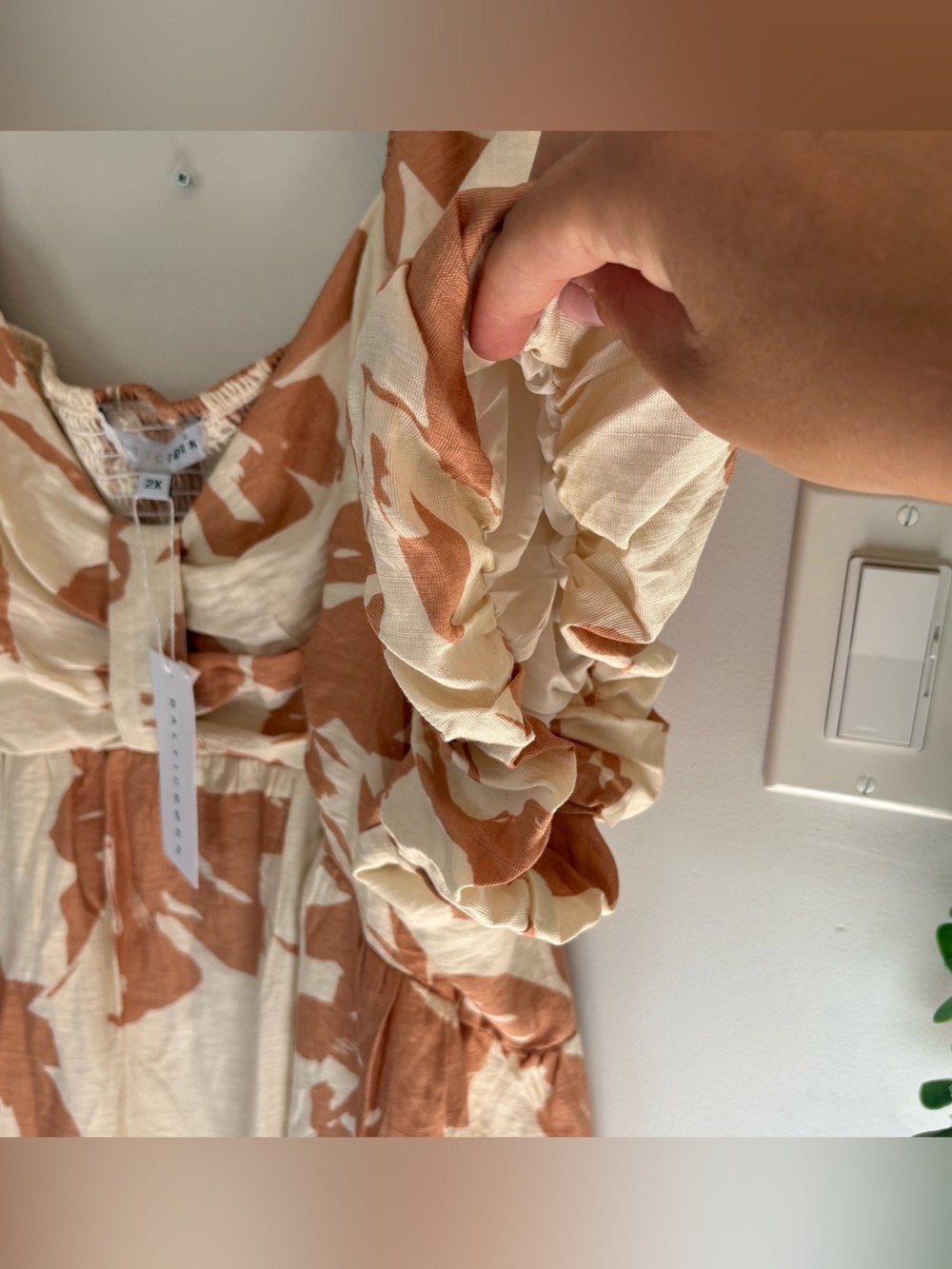 NWT Baltic Born Alona Short Dress in Natural Floral | 2XL - Picture 5 of 9